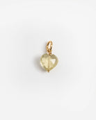 pampille en citrine en forme de coeur, pour montrer votre amour inconditionnel 